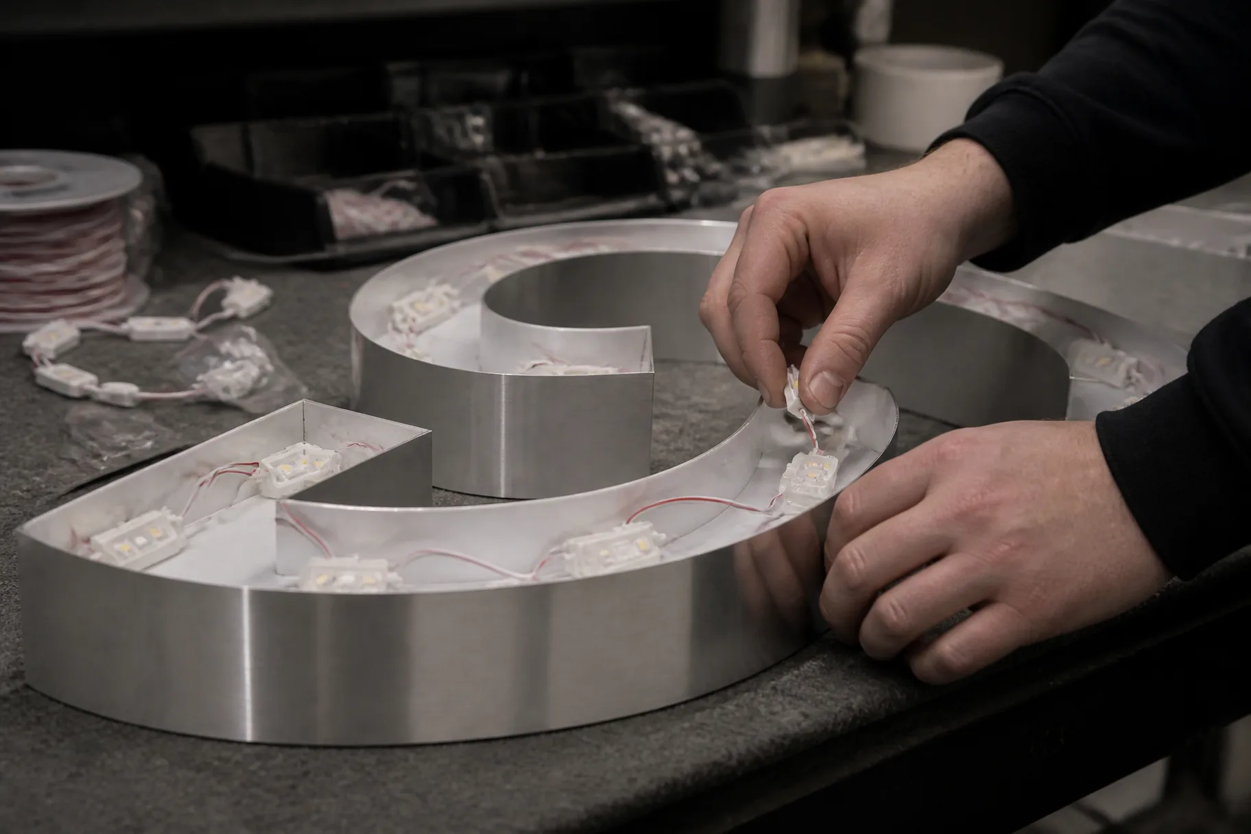 LED channel letter assembly