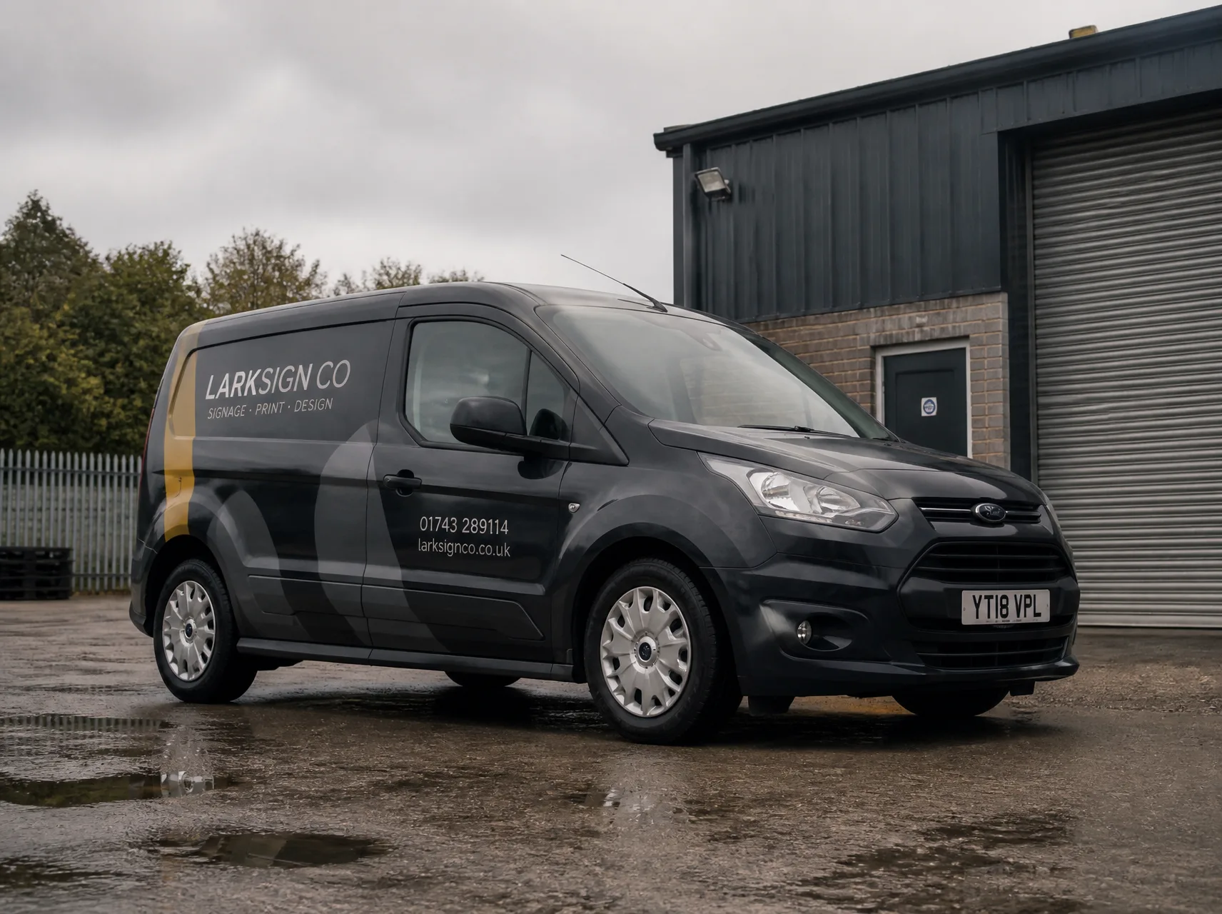 Bakery van window graphics