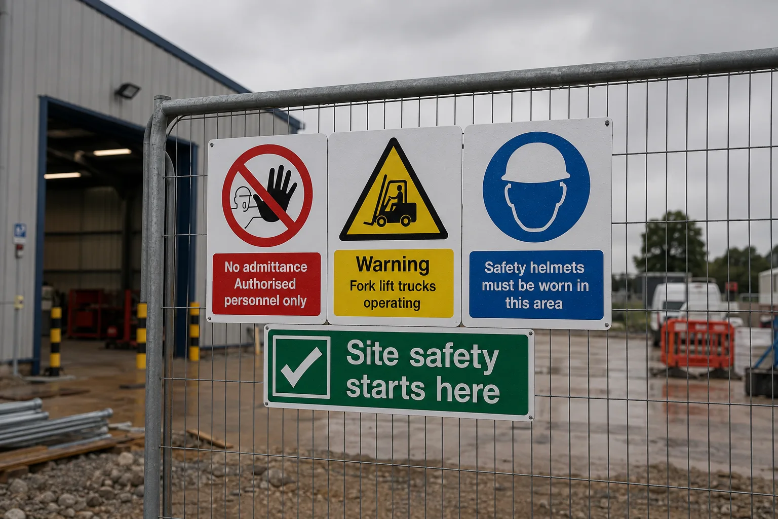 Statutory safety signs